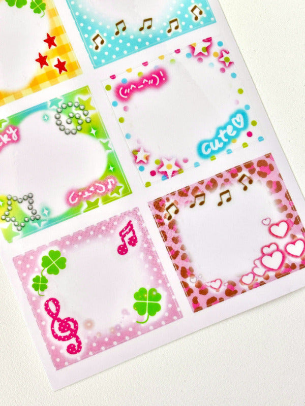 Purikura Frames! ★彡 Clear Sticker Sheet