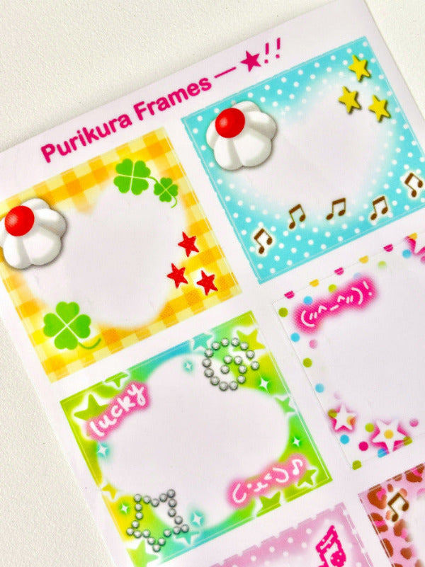 Purikura Frames! ★彡 Clear Sticker Sheet