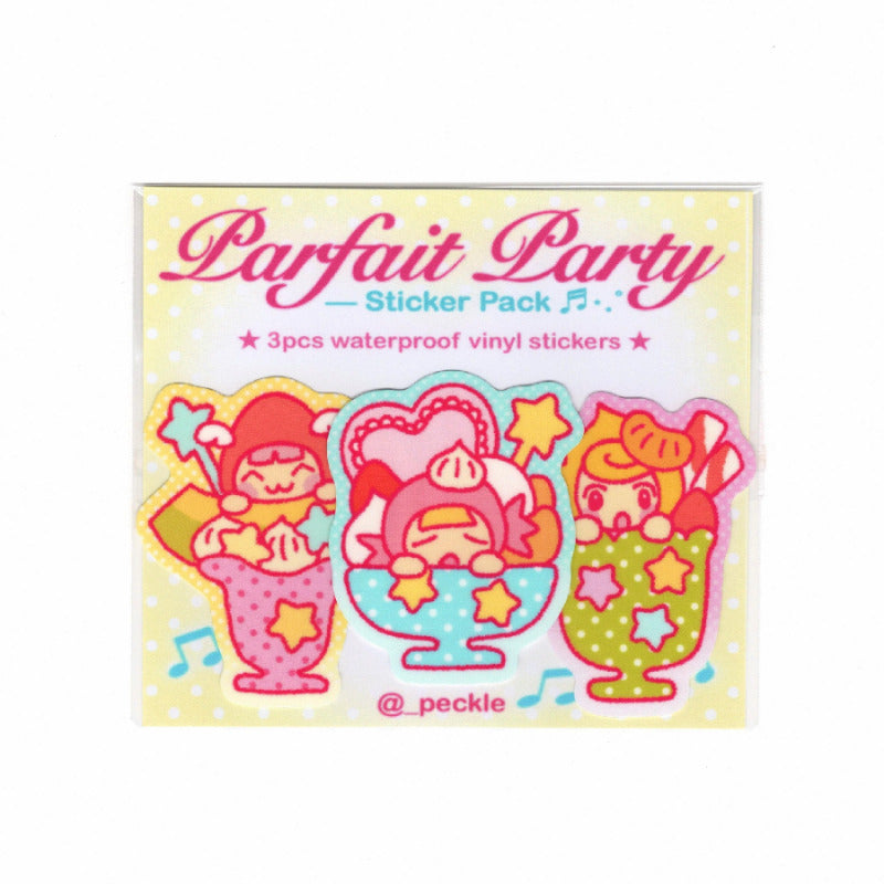 Parfait Party ꩜ .ᐟ Vinyl Sticker Pack